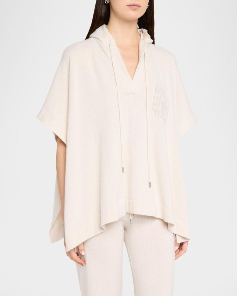 Hooded Chain-Trim Knit Sweater 4