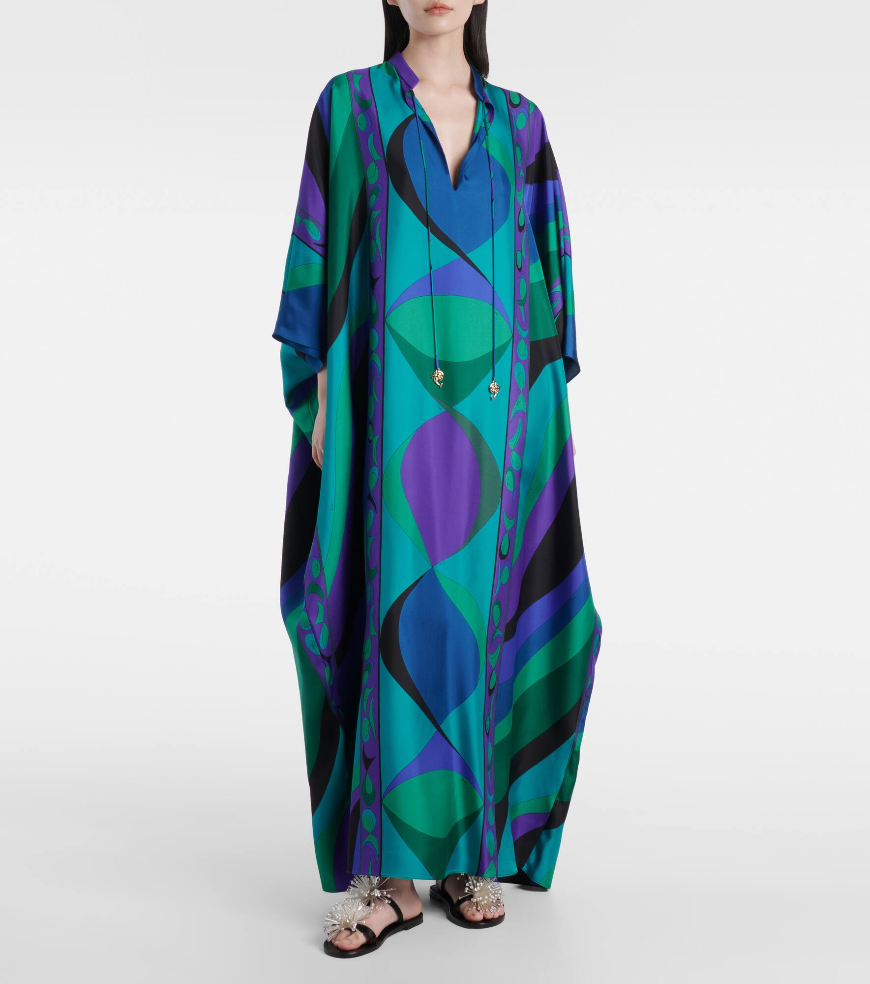 Iride silk kaftan - 2