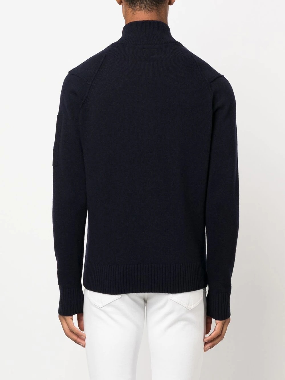 wool-blend half-zip sweatshirt - 4