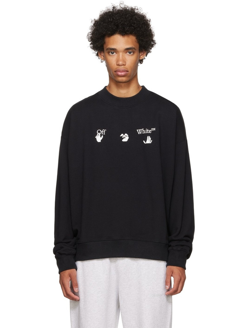 Black Cotton Sweatshirt 1
