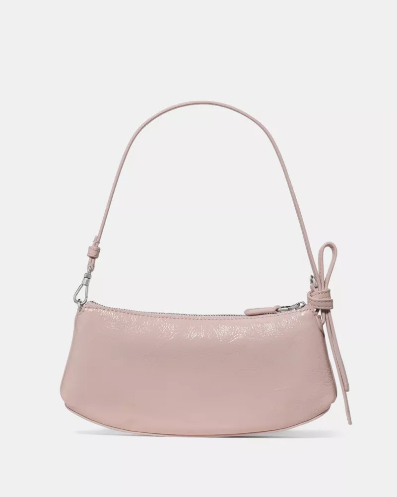 Loop Crinkle Patent Pochette Bag 6