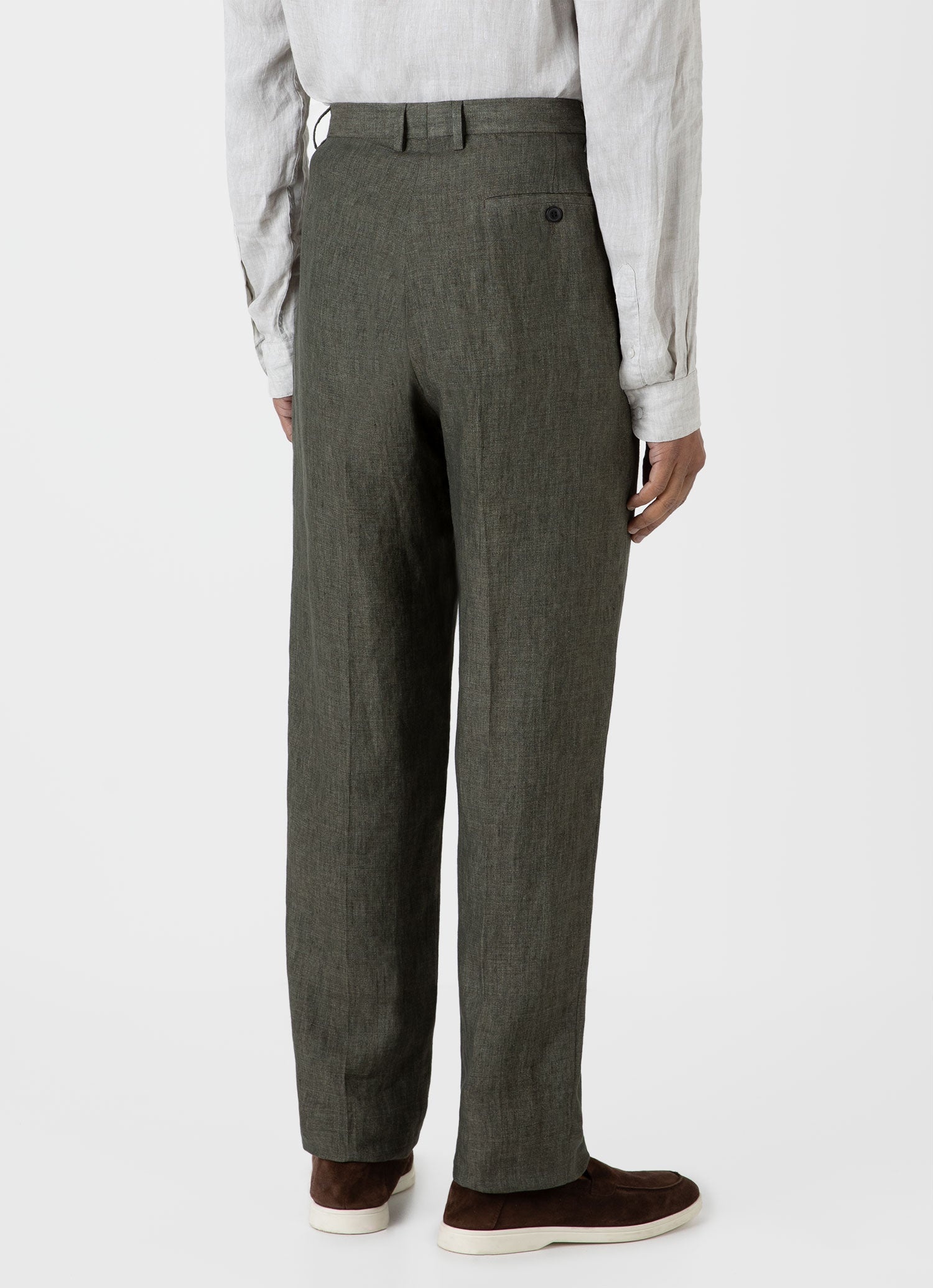 Pleated Linen Trouser - 5