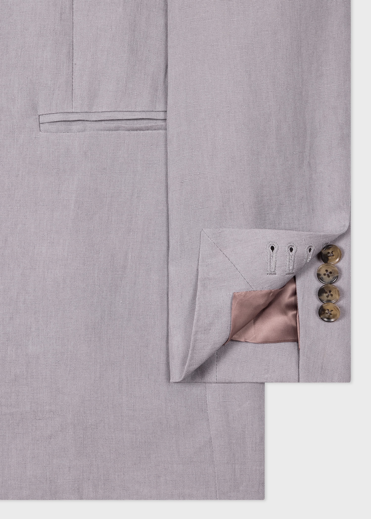 Heather Grey Linen Suit - 6