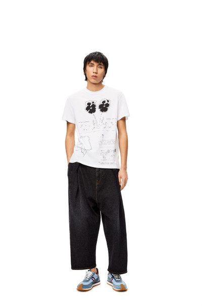 Loewe Pansy print T-shirt in cotton outlook