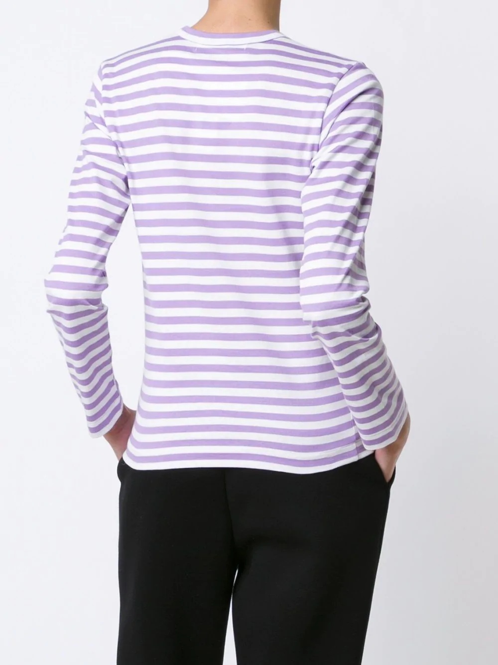 mini heart striped T-shirt - 4