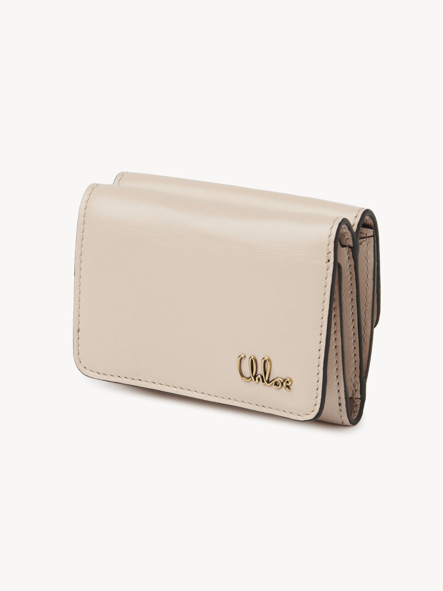 MINI CHLOÉ ICONIC TRI-FOLD IN SHINY LEATHER - 2