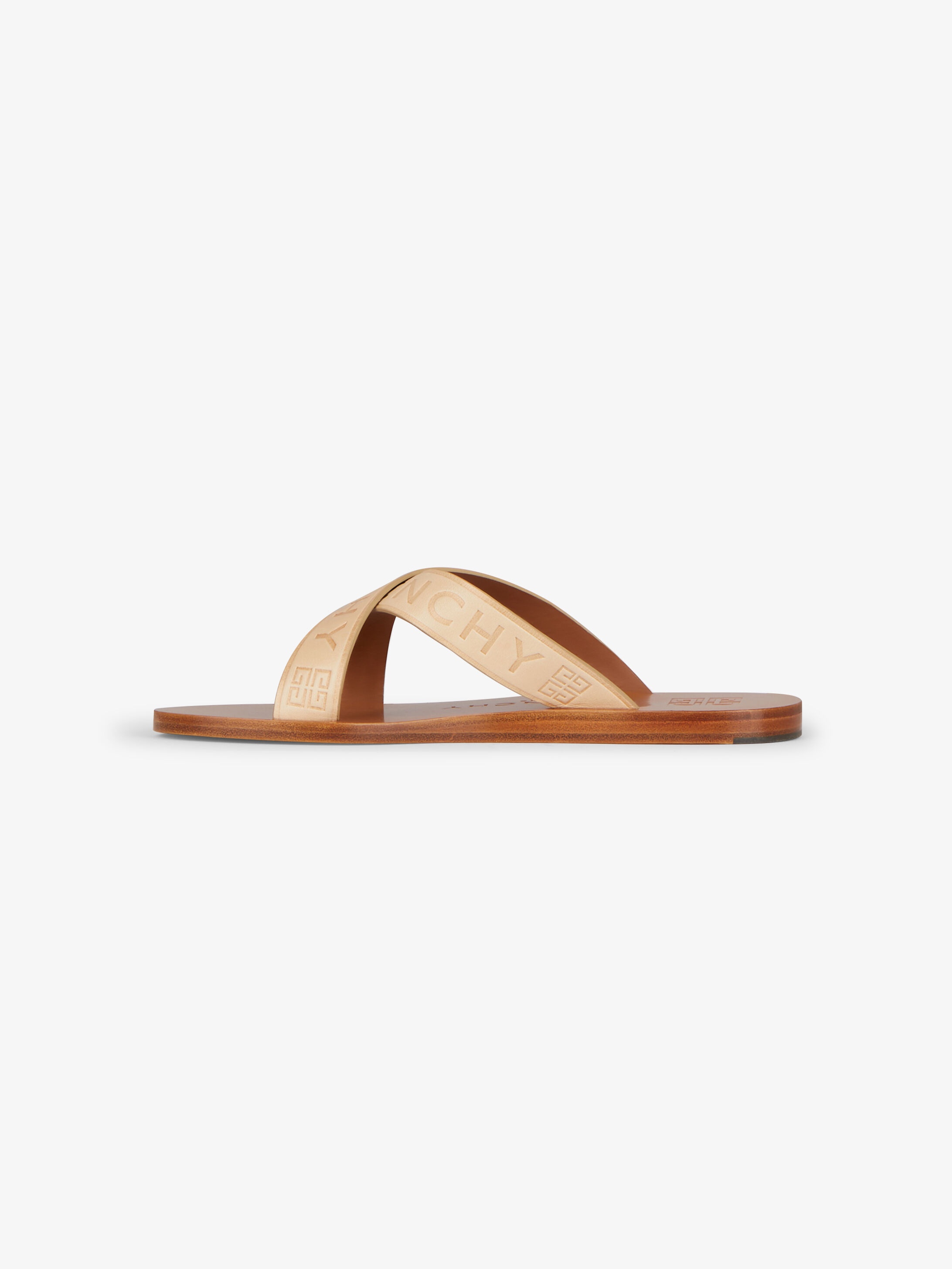 GIVENCHY 4G crossed leather sandals - 5