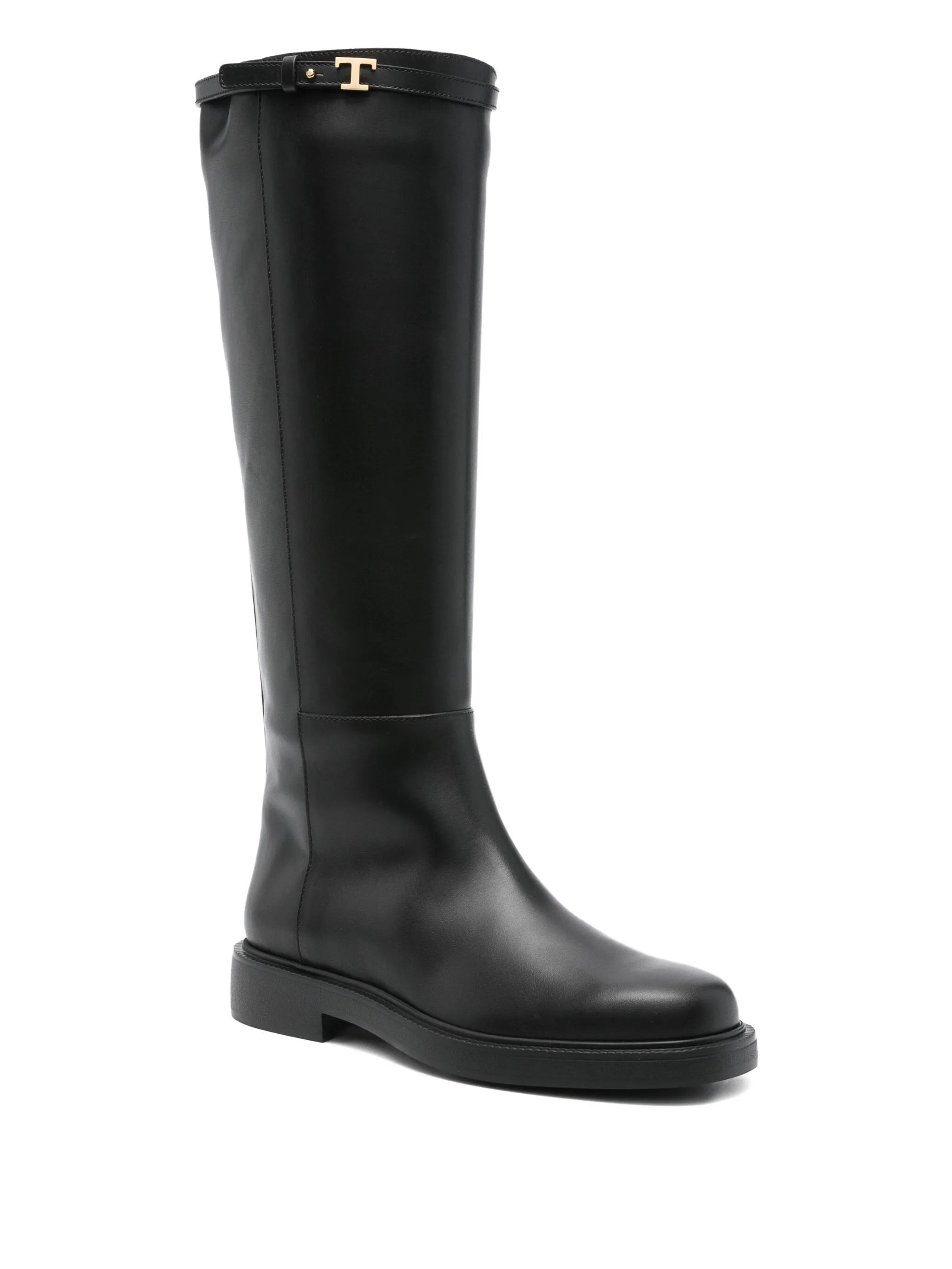 Tod's Leather T-buckle Knee-high Boots - 4