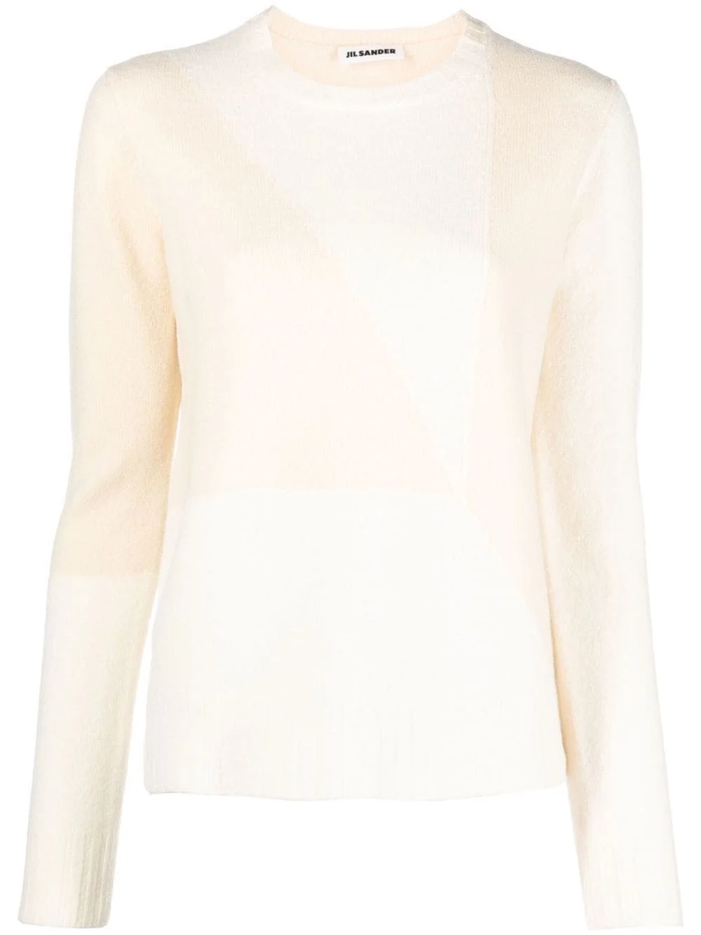 two-tone knitted jumper - 1