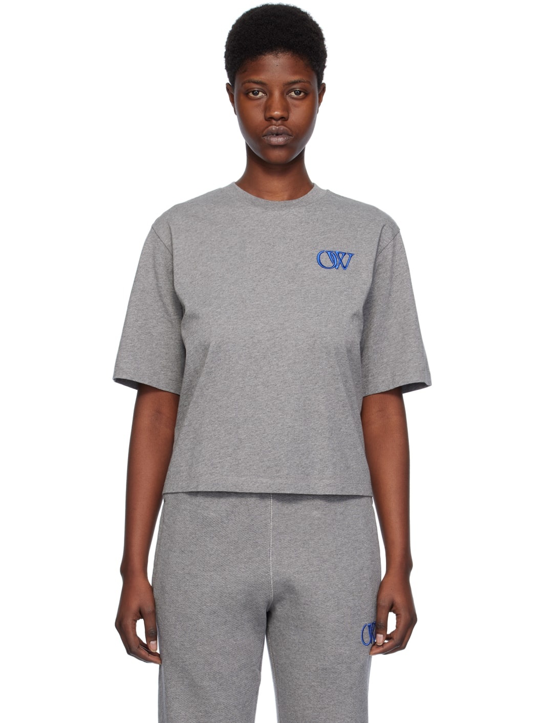 Gray Ow Basic T-Shirt - 1