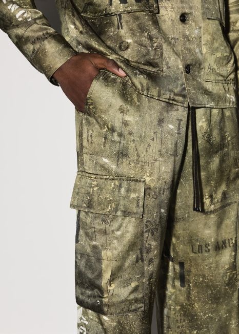 ARMY STENCIL CARGO PANT - 6