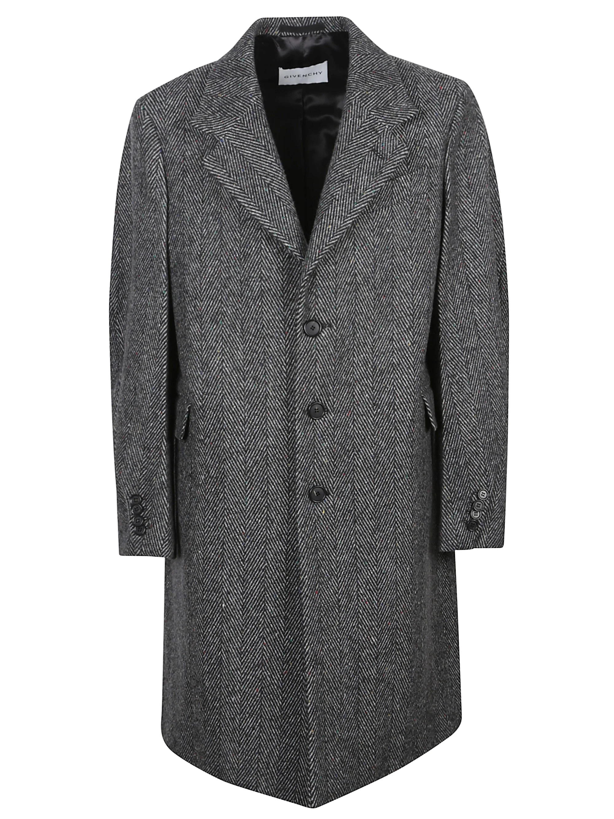 Givenchy Men Herringbone Coat - 1