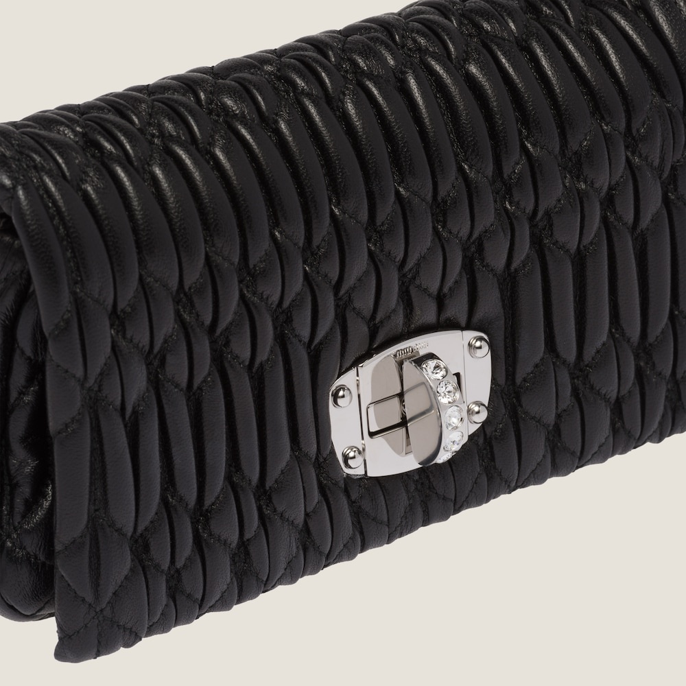 Miu Crystal nappa leather and crystal mini-bag - 5