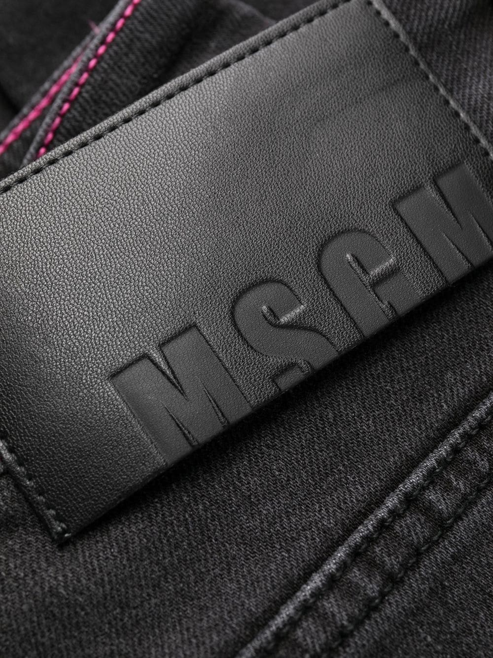 tonal-stitch skinny jeans - 6