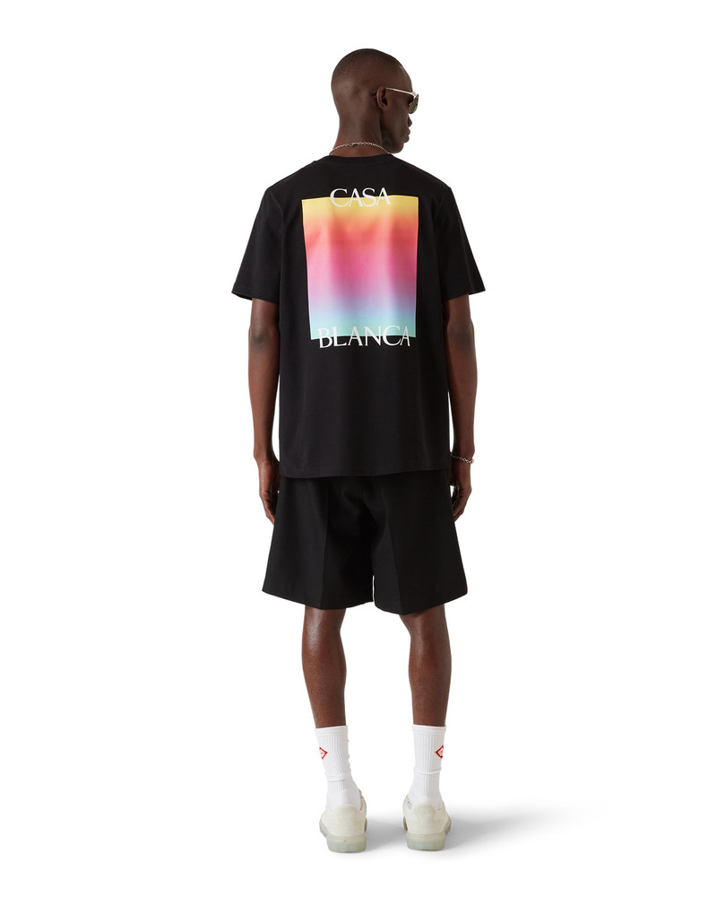 Gradient Square Logo Short Sleeve T-shirt 3