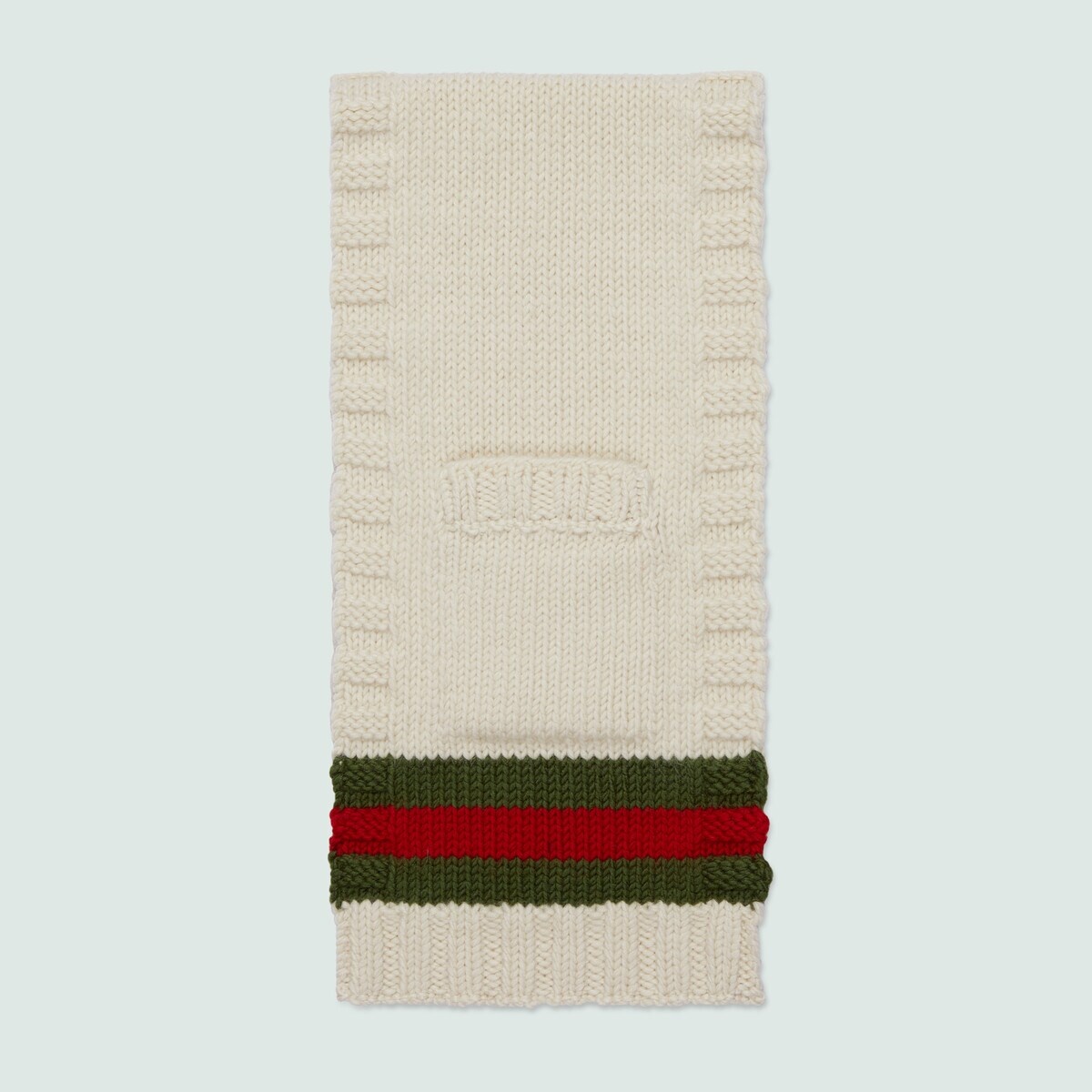 Wool scarf with pockets - 1