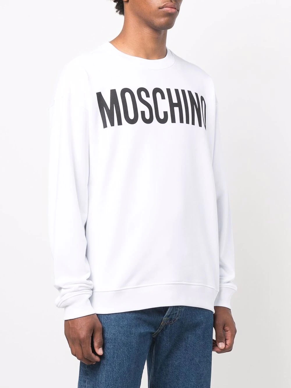 logo-print cotton sweatshirt - 3