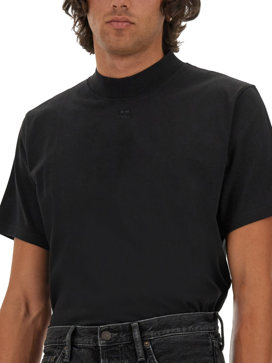 Courreges Men T-Shirt With Logo - 4
