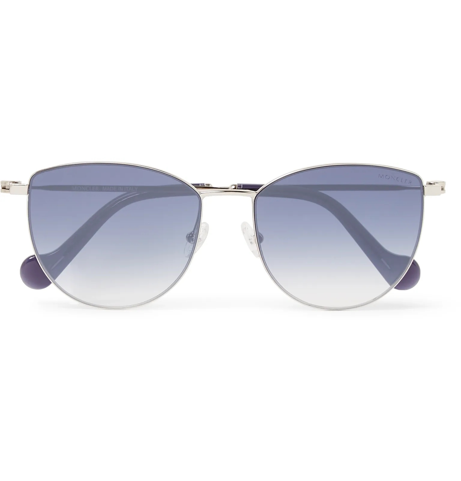 Round-Frame Acetate and Silver-Tone Sunglasses - 1