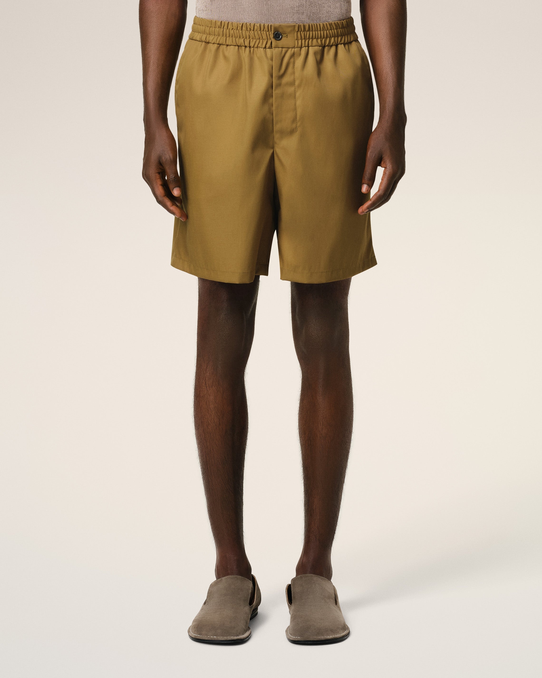 MUSTARD TWILL SHORT - 3