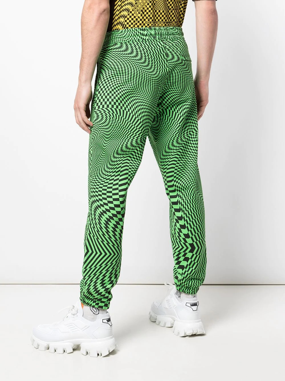 graphic print trousers - 4