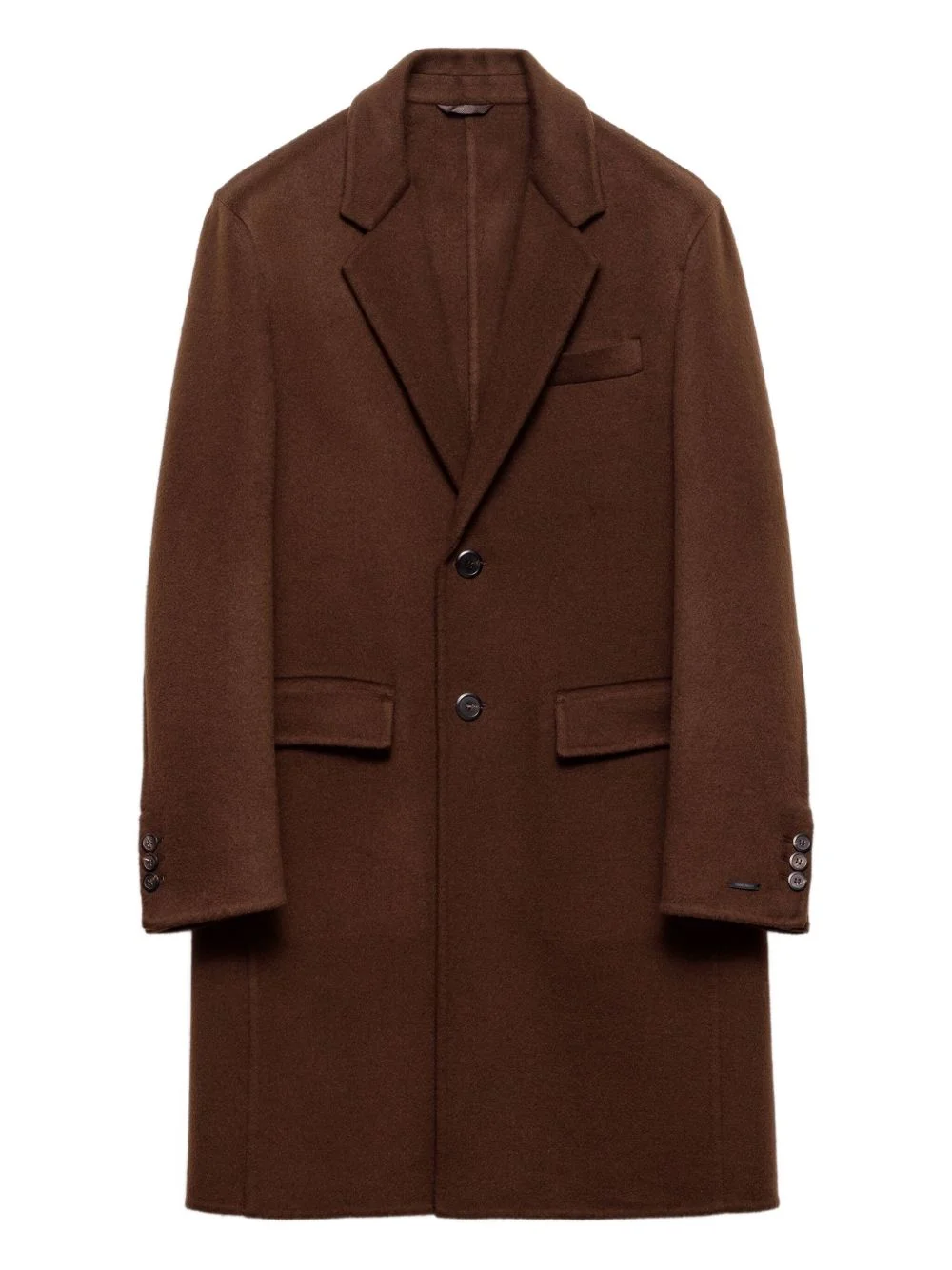 notched-lapel single-breasted coat - 1