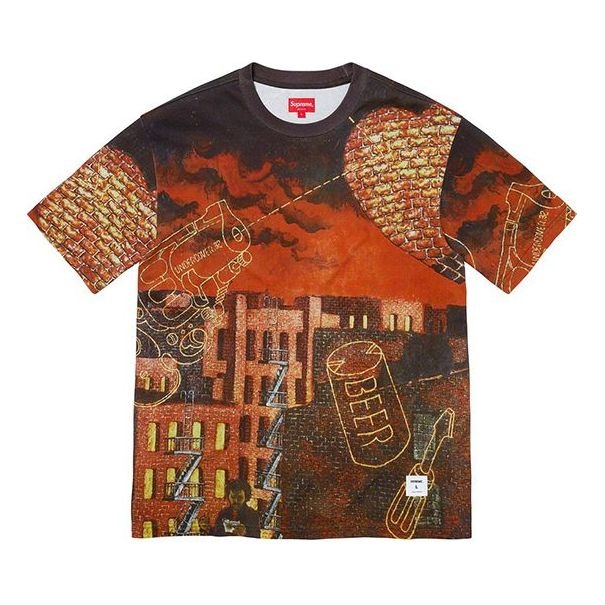 Supreme FW19 Week 12 x Martin Wong Ridge Street SS Top MultIcolor Tee SUP-FW19-1026 - 1