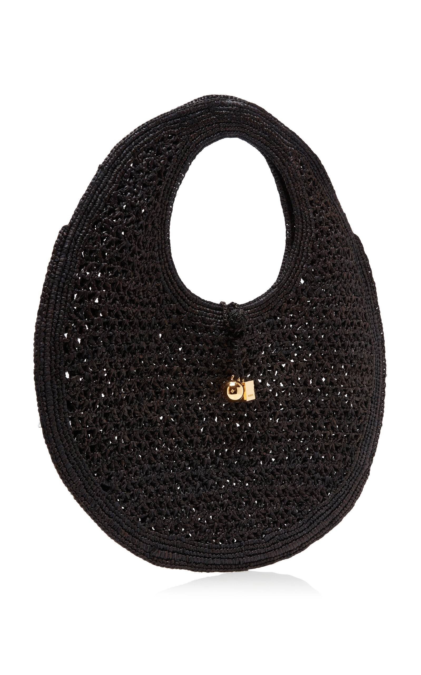 Raffia Tote Bag black - 5