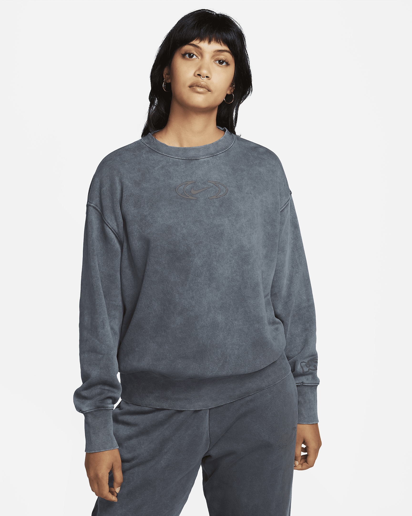 Women's Nike Sportswear Phoenix Fleece Oversized Crew-Neck Sweatshirt - 1