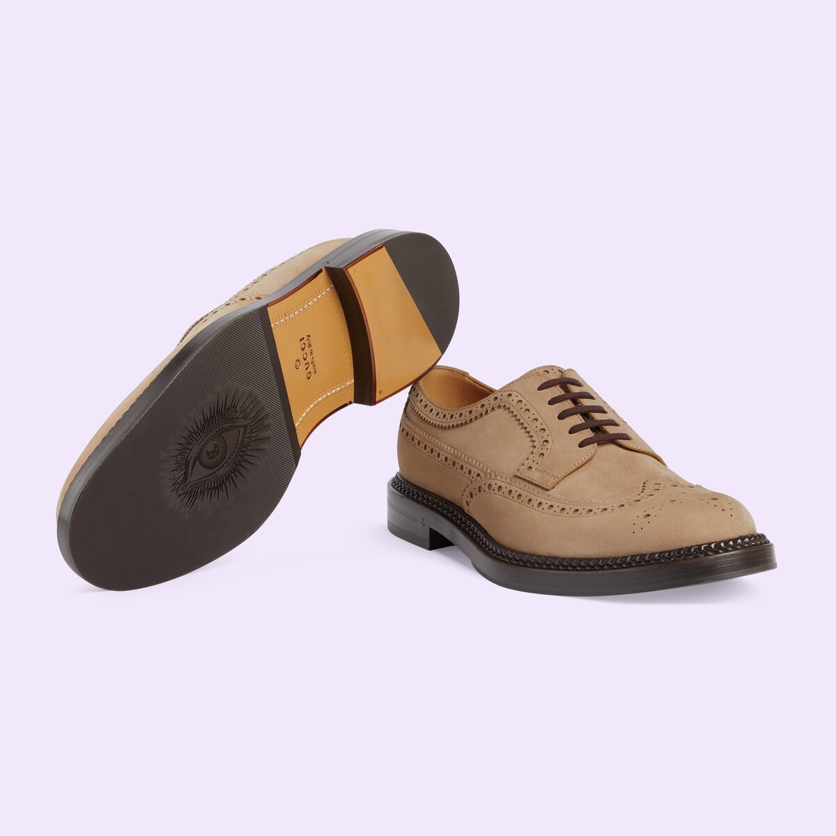 Men's lace-up shoe with brogue details - 6