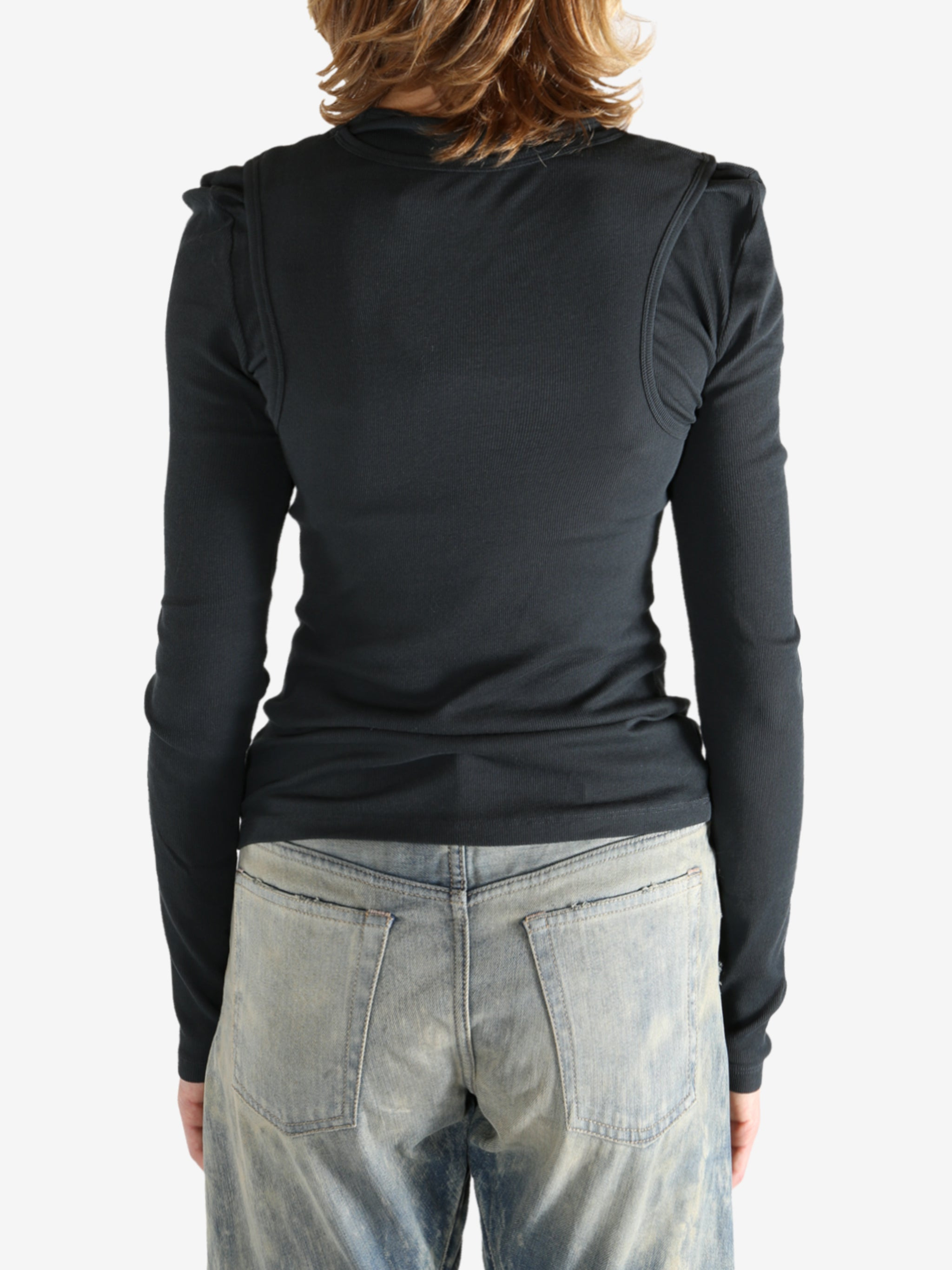 ACNE STUDIOS - Women Layered Logo T-Shirt - 3