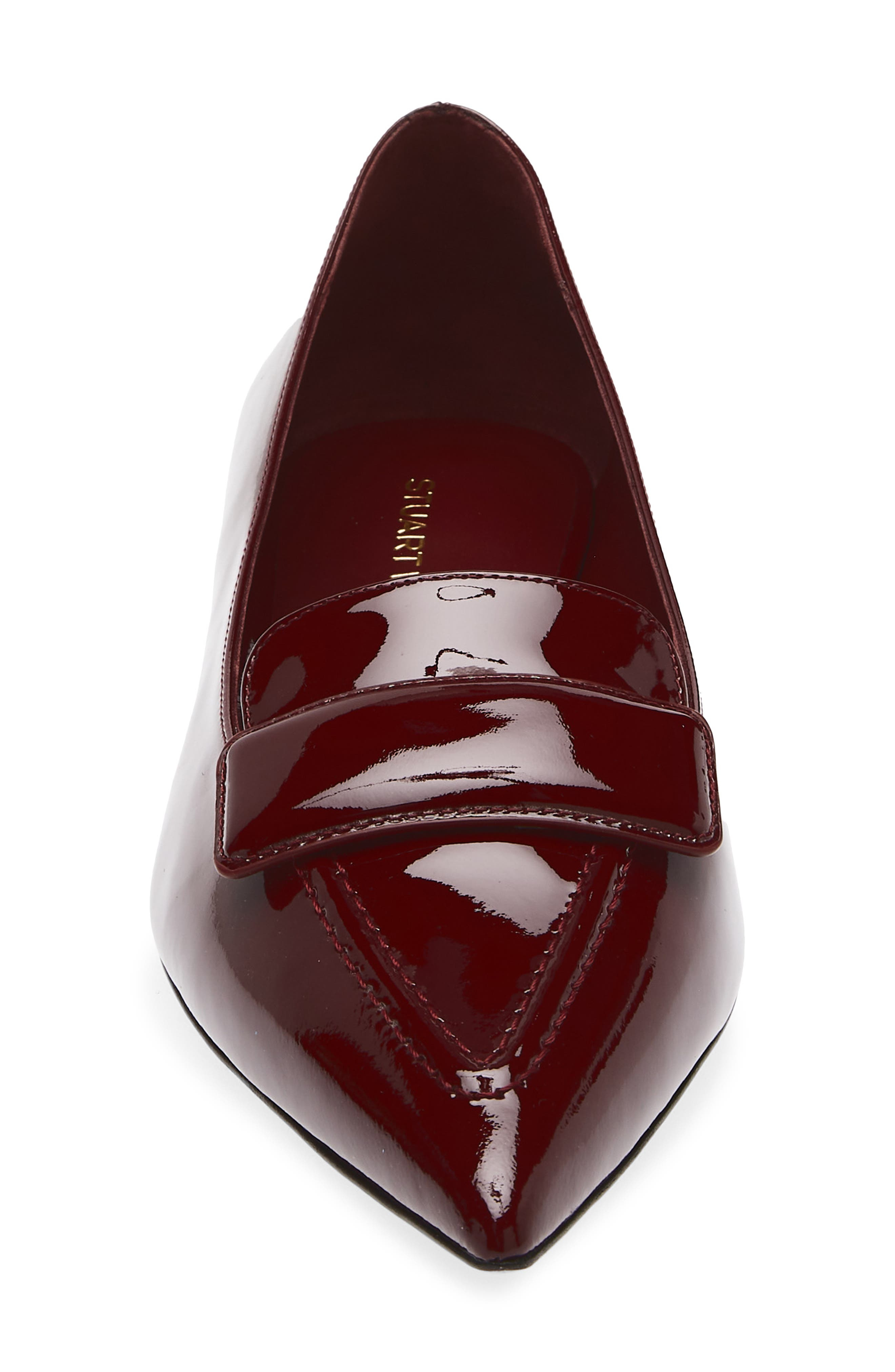 Stuart Weitzman Sovinnie Patent Loafer Flat in Rosewood at Nordstrom - 4