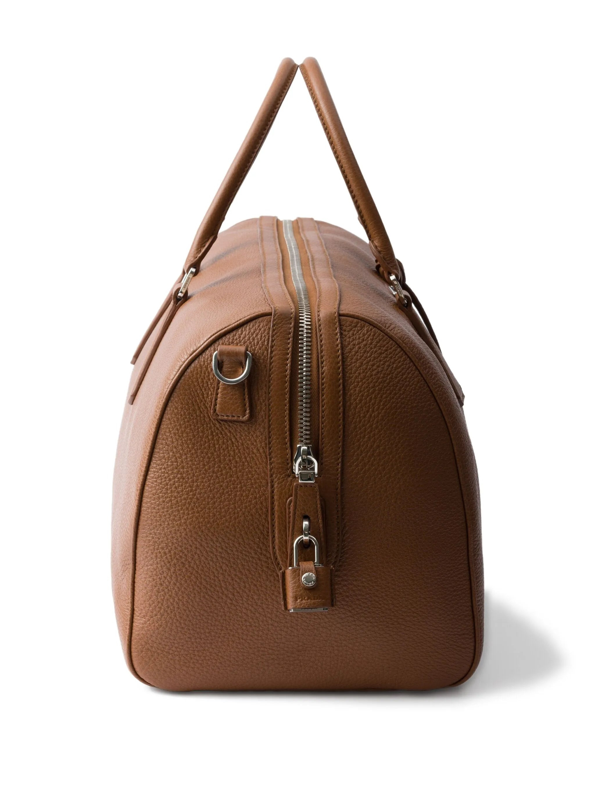 Prada Textured Leather Duffle Bag - 2