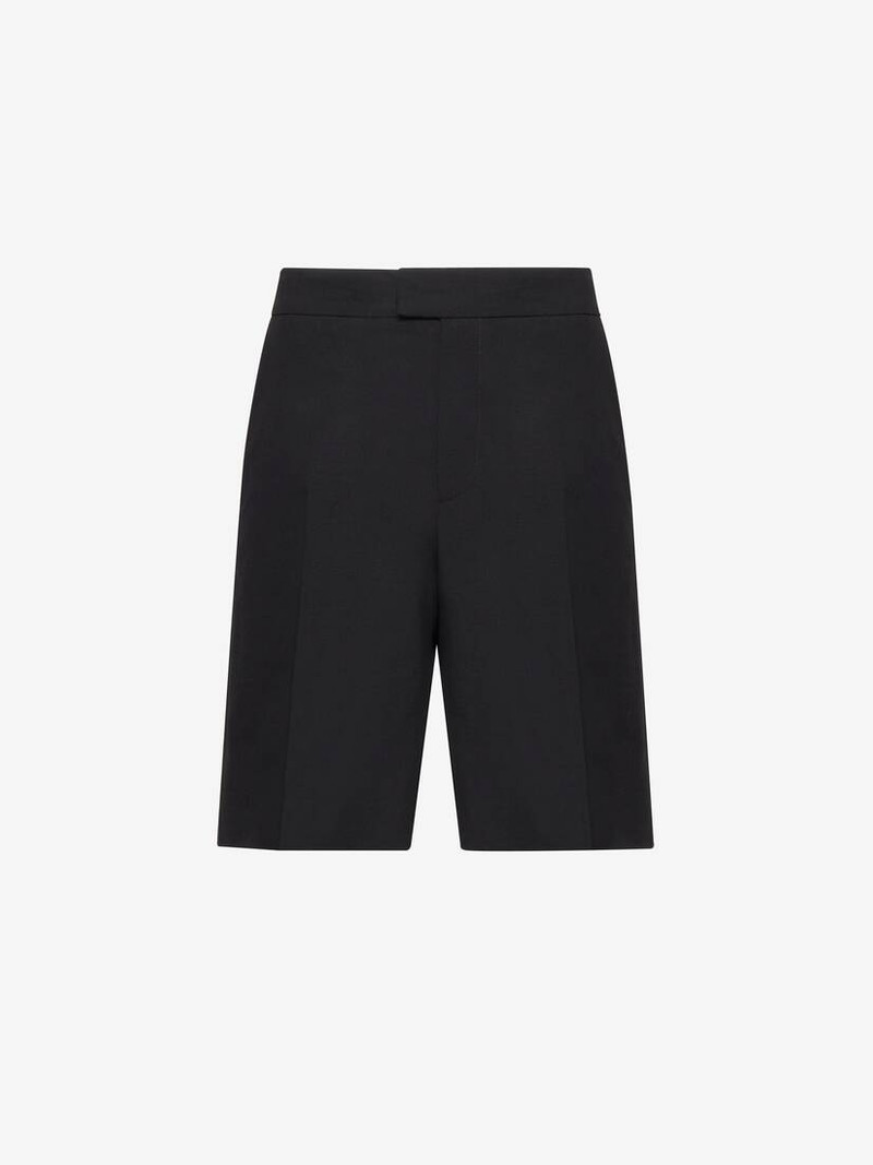 Alexander McQueen Men's Tailored Shorts in Black outlook