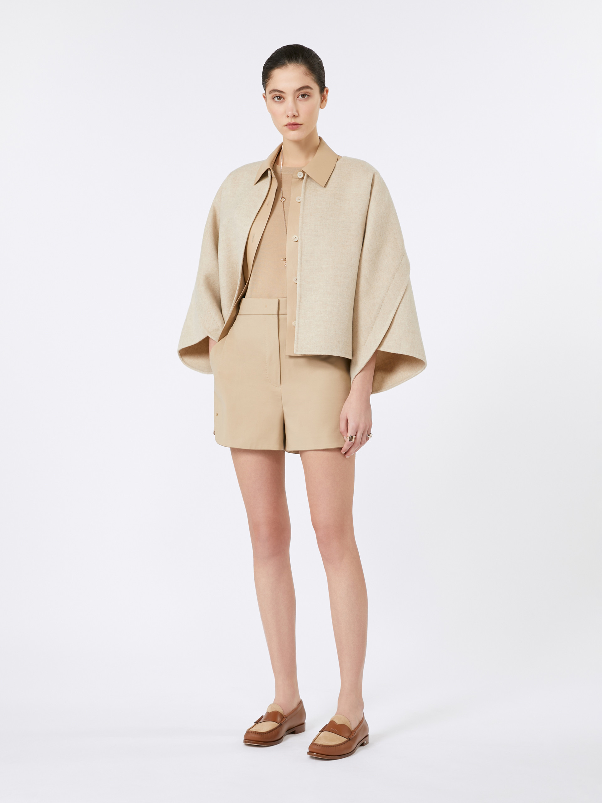 ORBITA Double-faced cotton canvas shorts - 2