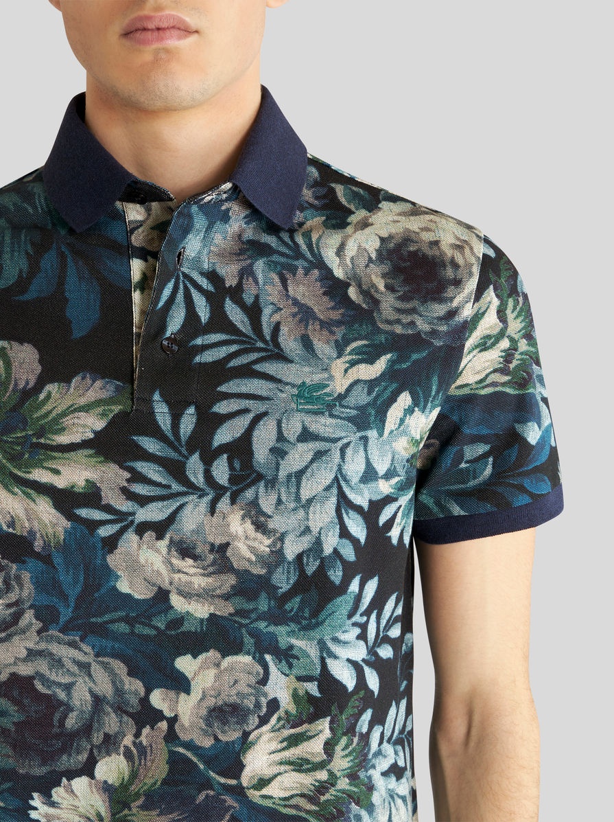 POLO SHIRT WITH FLORAL PRINT - 3
