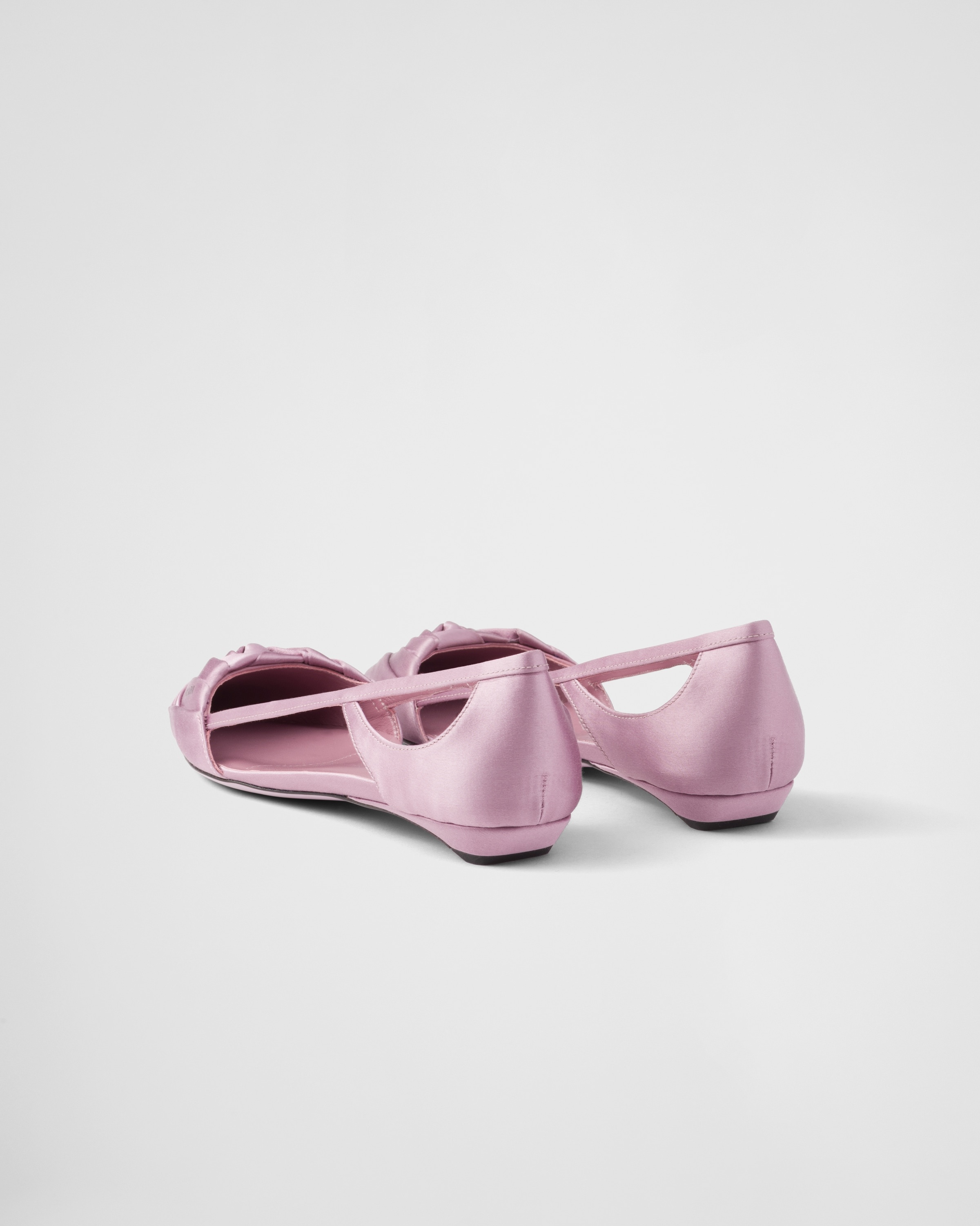 Prada Satin cut-out ballerinas | REVERSIBLE