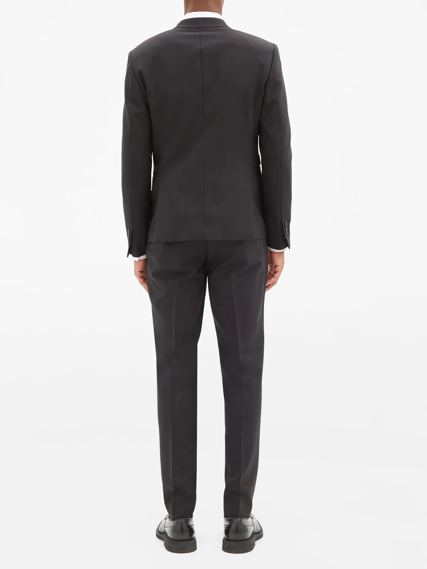 Travel slim-fit gabardine two-piece suit - 5