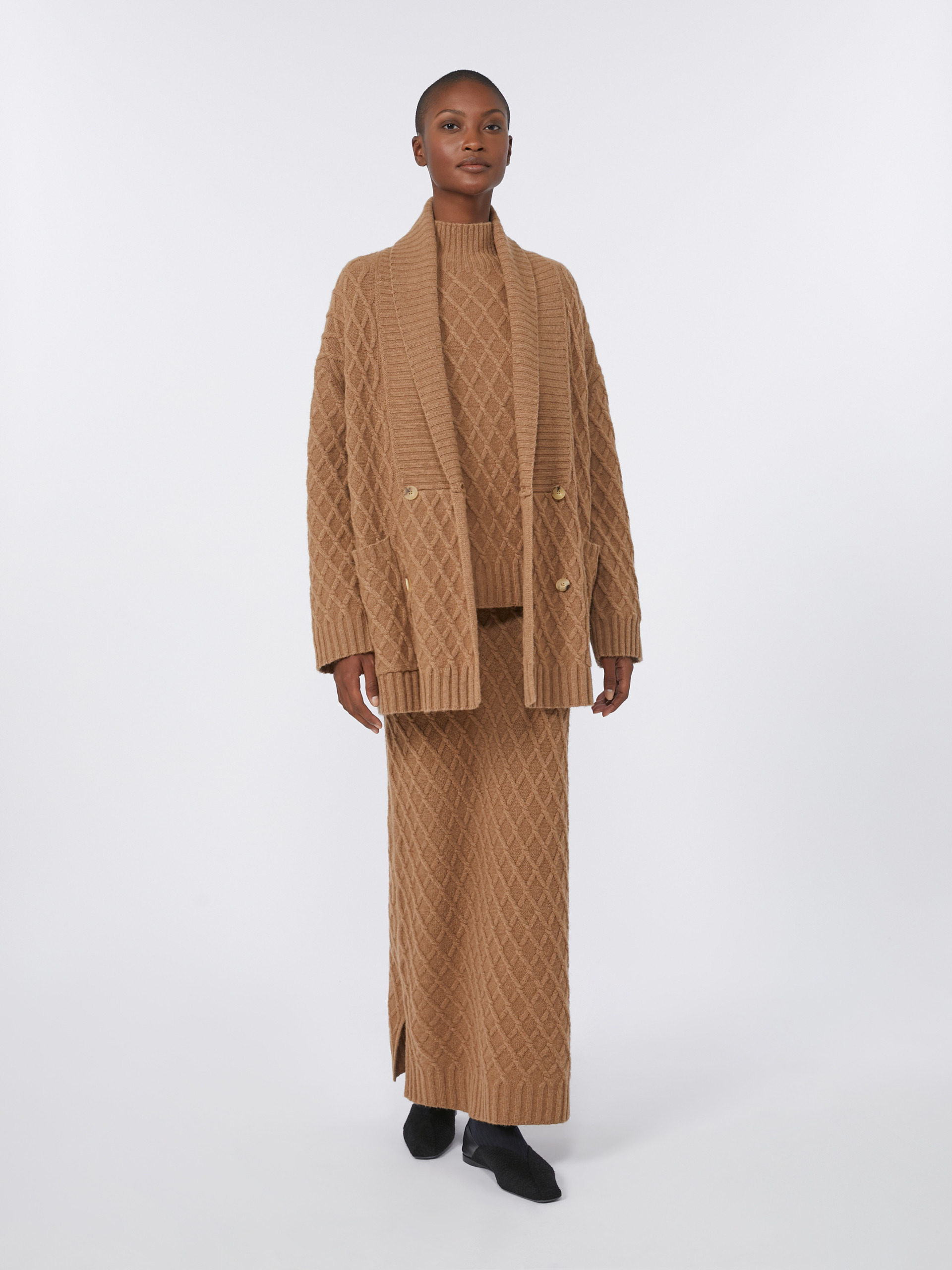 MOLI Camel-yarn high-neck jumper - 2