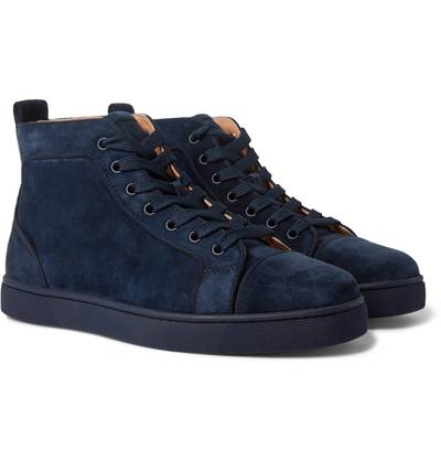 Christian Louboutin Louis Suede High-Top Sneakers outlook