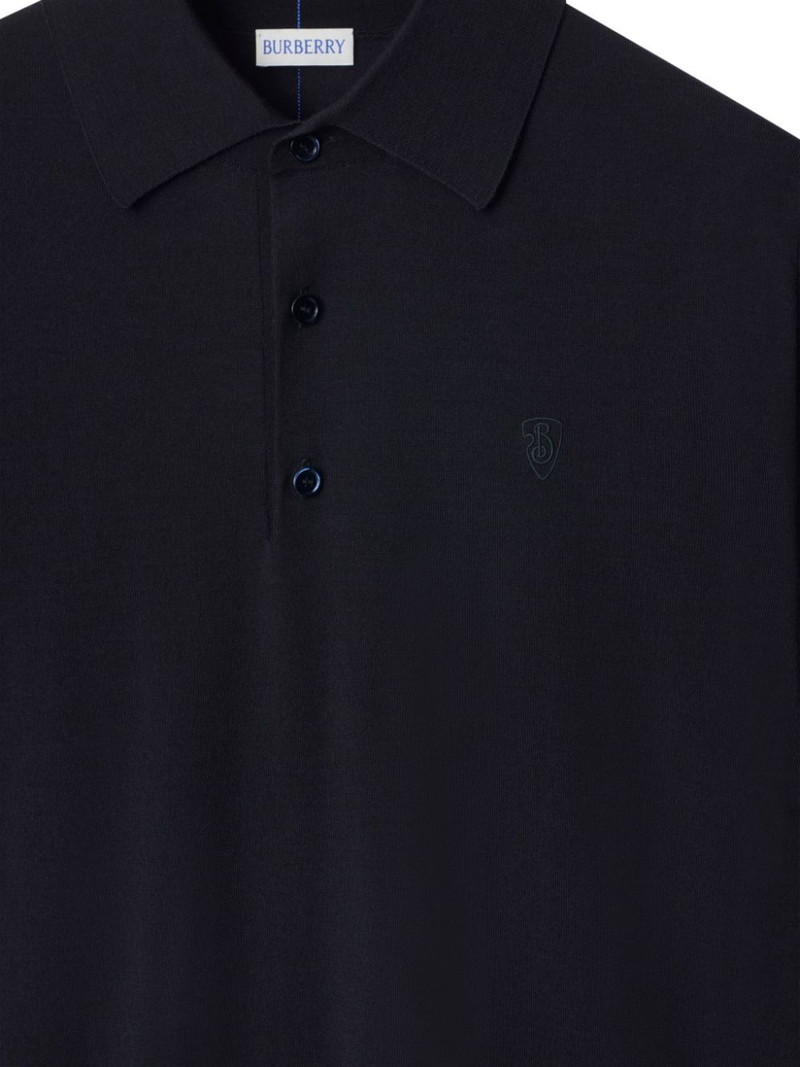 Burberry wool polo shirt outlook