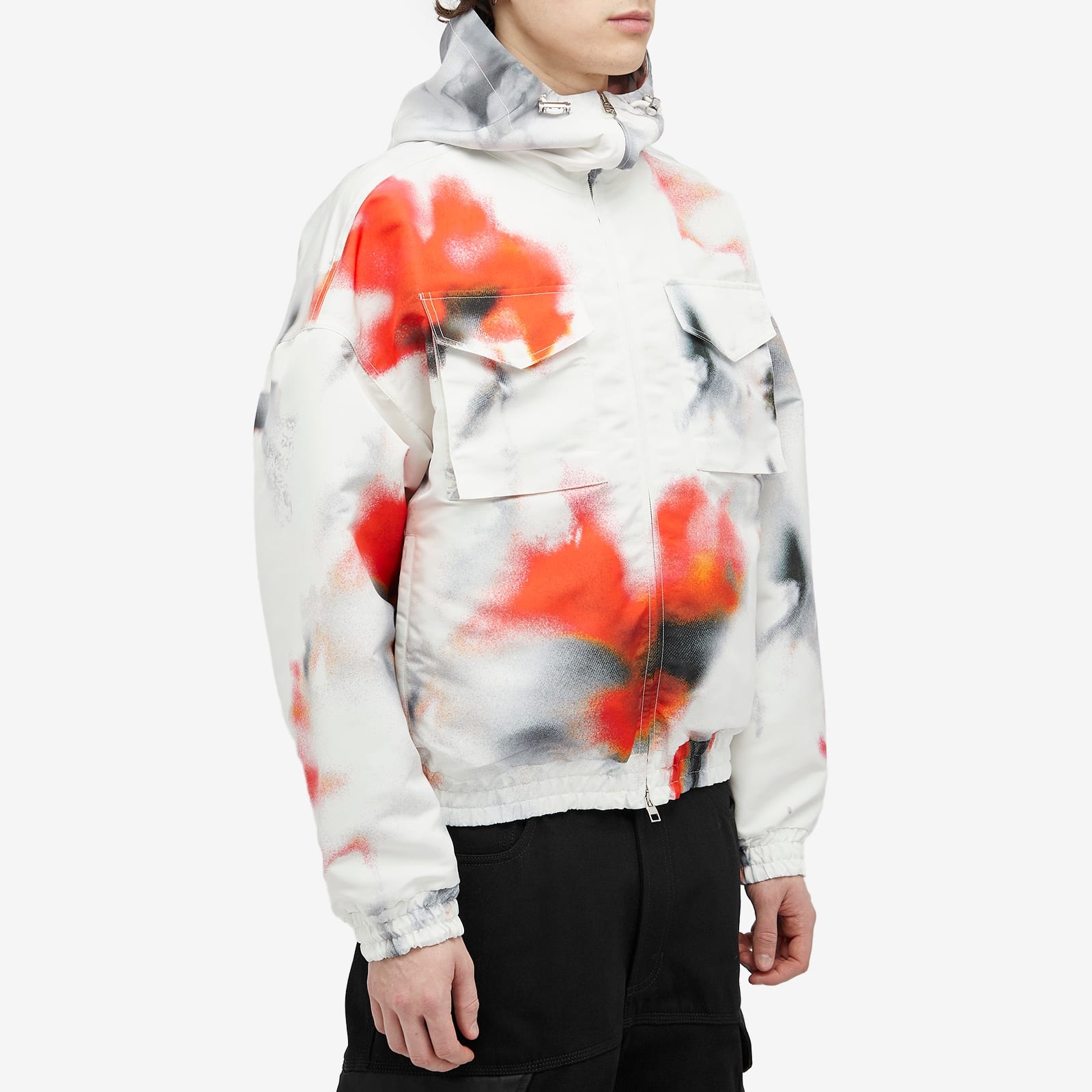 Alexander McQueen Obscured Flower Windbreaker Jacket - 2