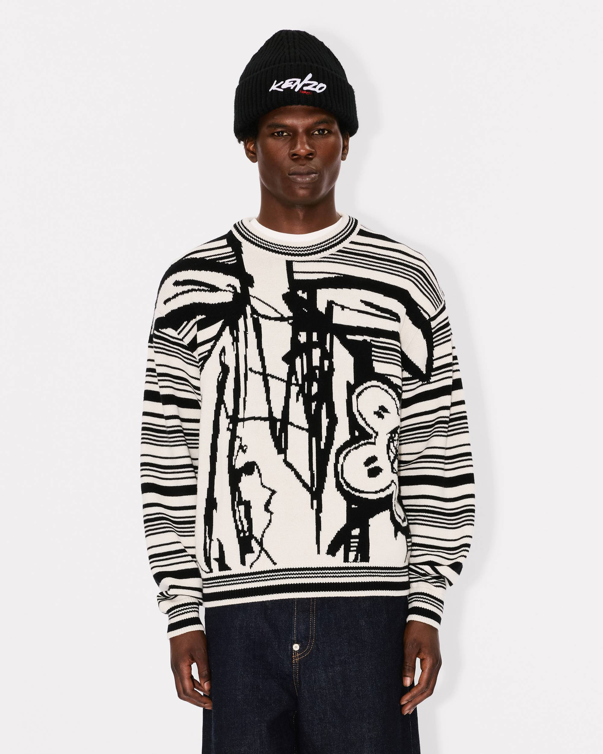 'Kenzo x Futura 2000' jumper in wool and cotton - 3
