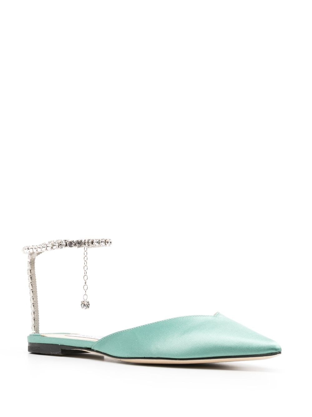 Saeda crystal-embellished ballerina shoes - 2