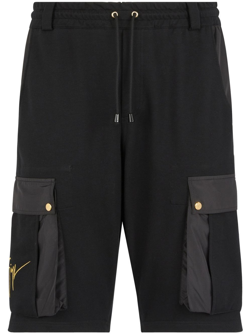 drawstring multi-pocket Bermuda shorts - 1