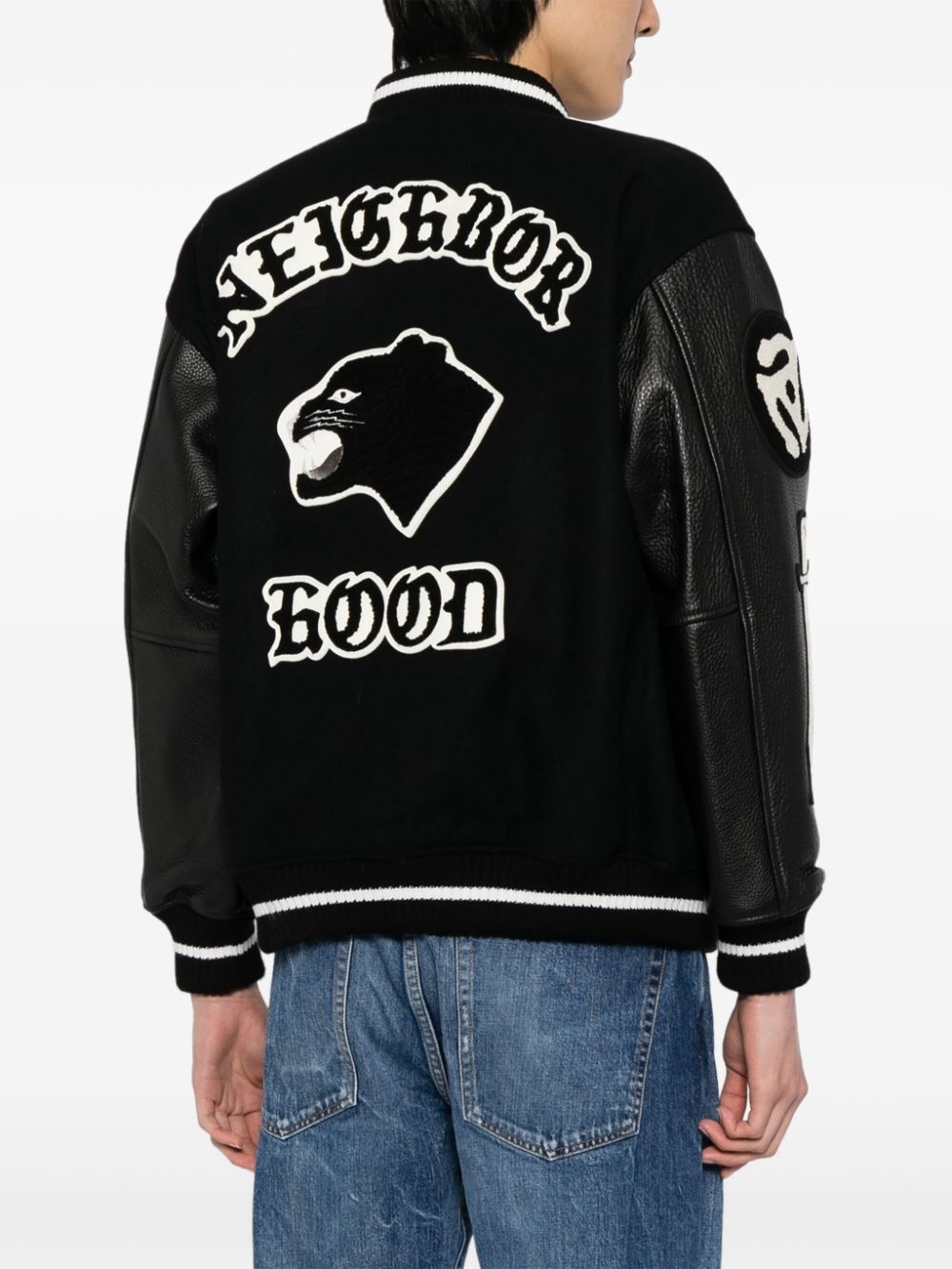 logo-patch varsity jacket - 4