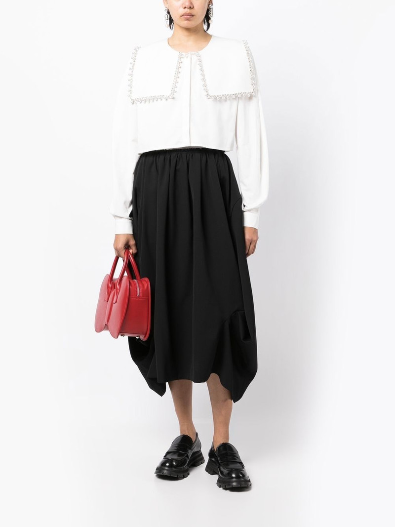 Comme des Garçons Comme des Garçons gathered asymmetric skirt outlook
