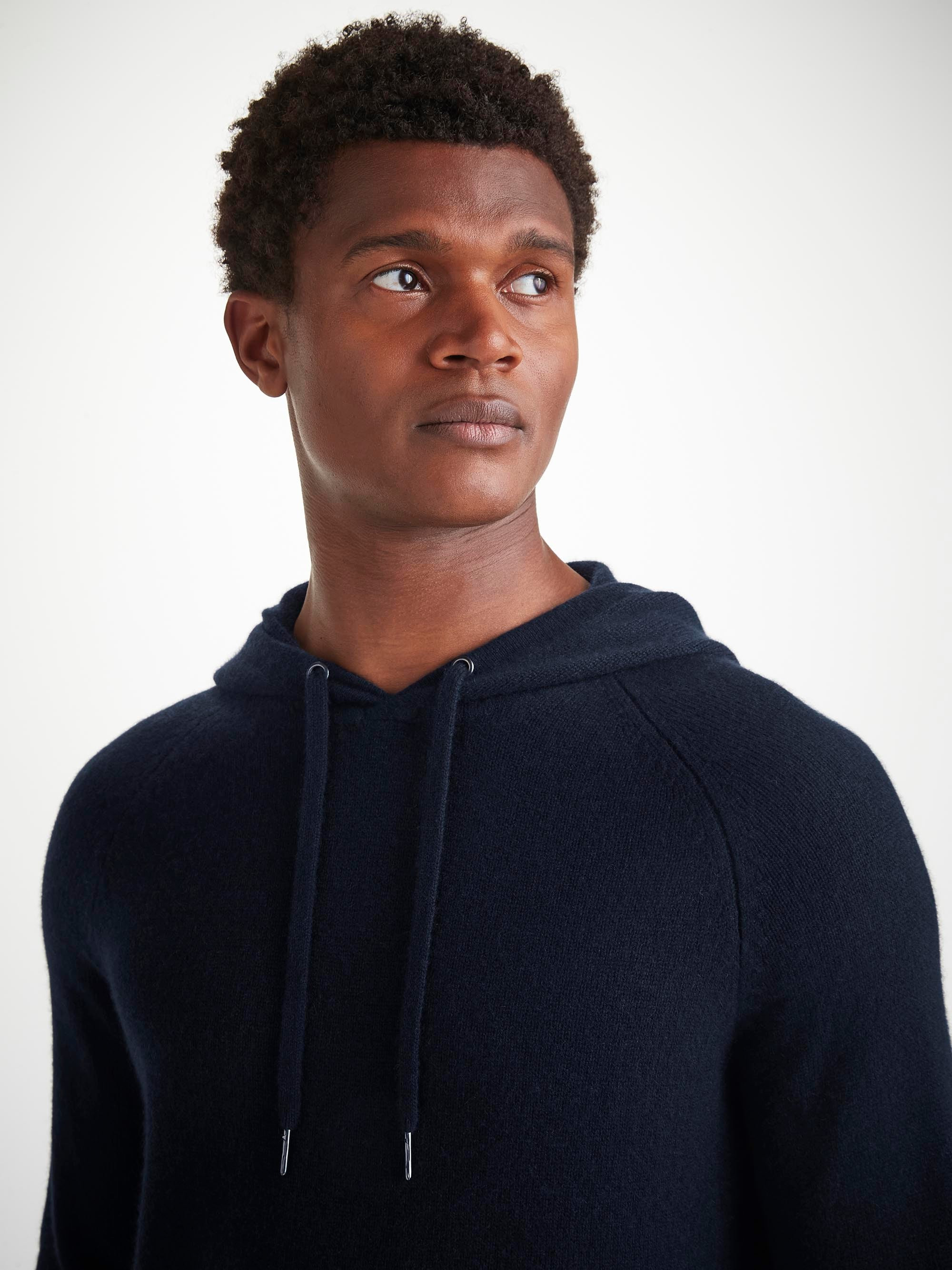 Men's Pullover Hoodie Dominic Cashmere Navy - 5