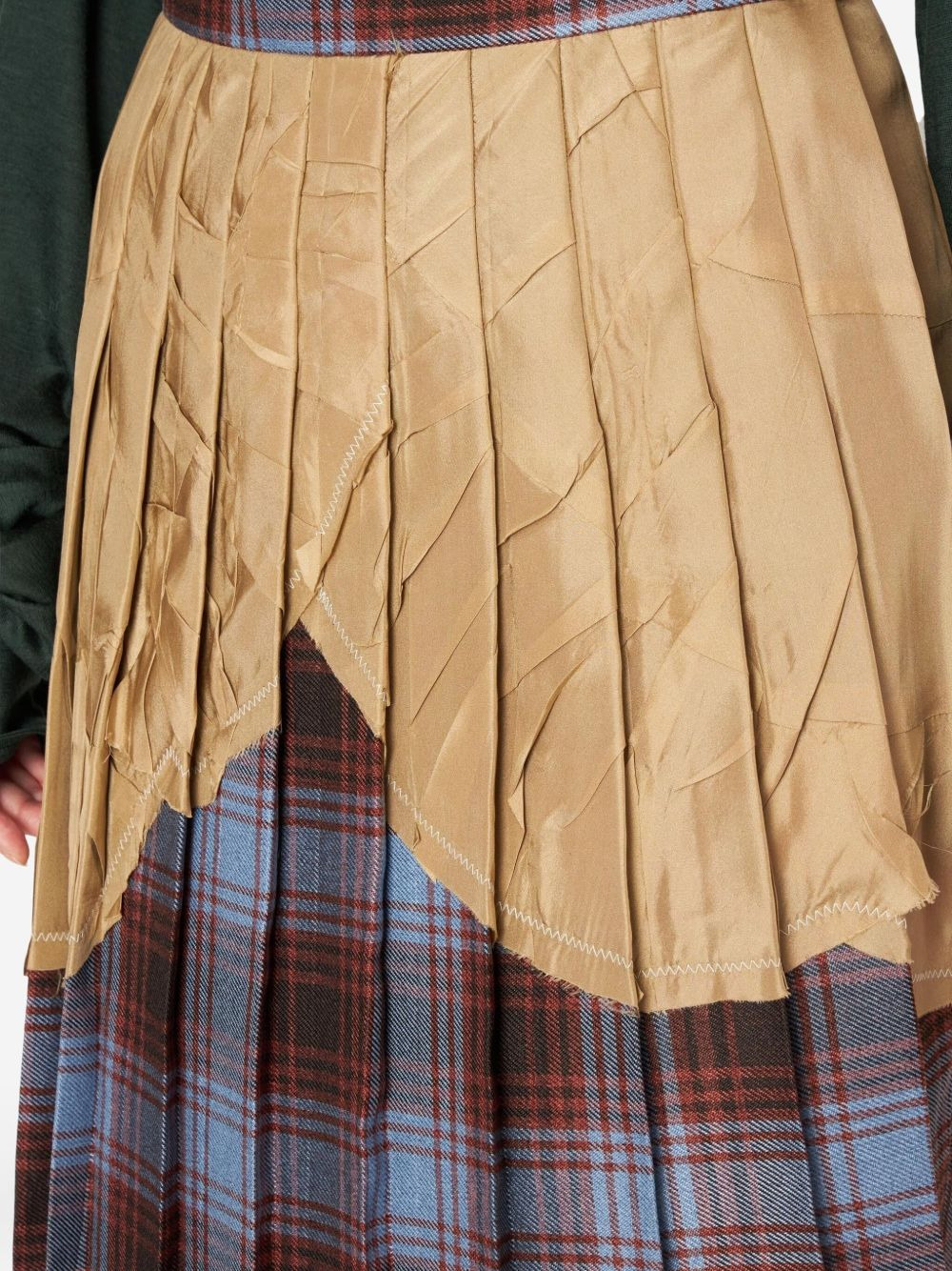 pleated panel mini skirt - 3