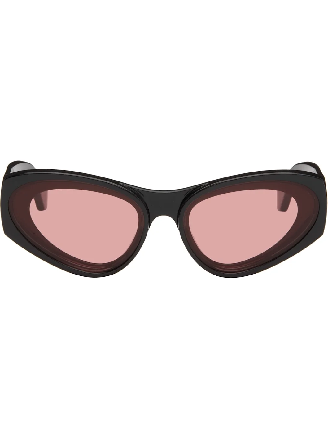 Black Paula's Ibiza Goggle Cat-Eye Sunglasses - 1